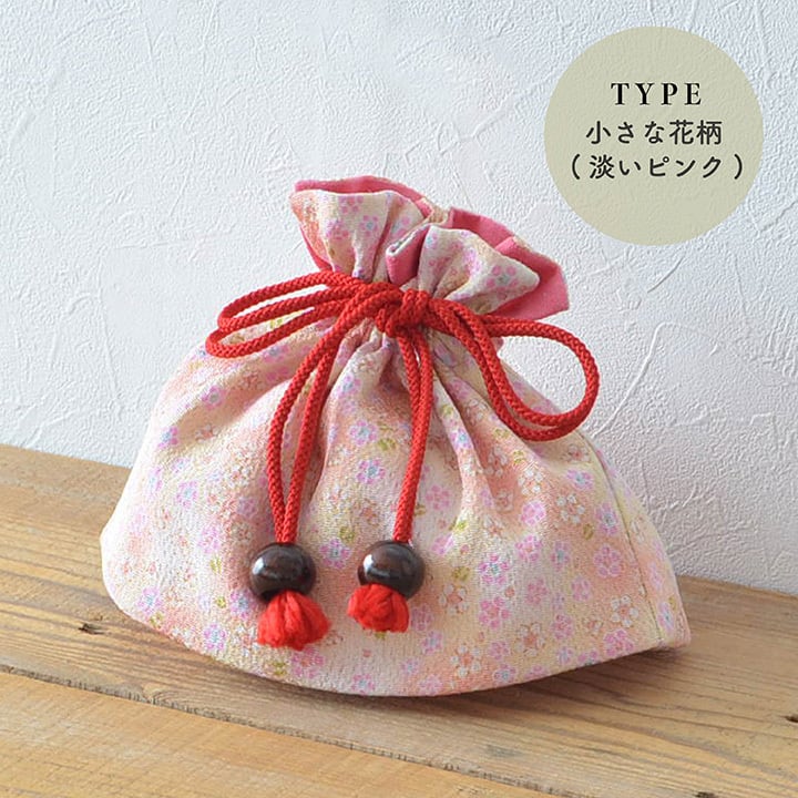 即納】七五三 巾着 ちりめん バッグ BAG 小花 うさぎ 桜 さくら柄