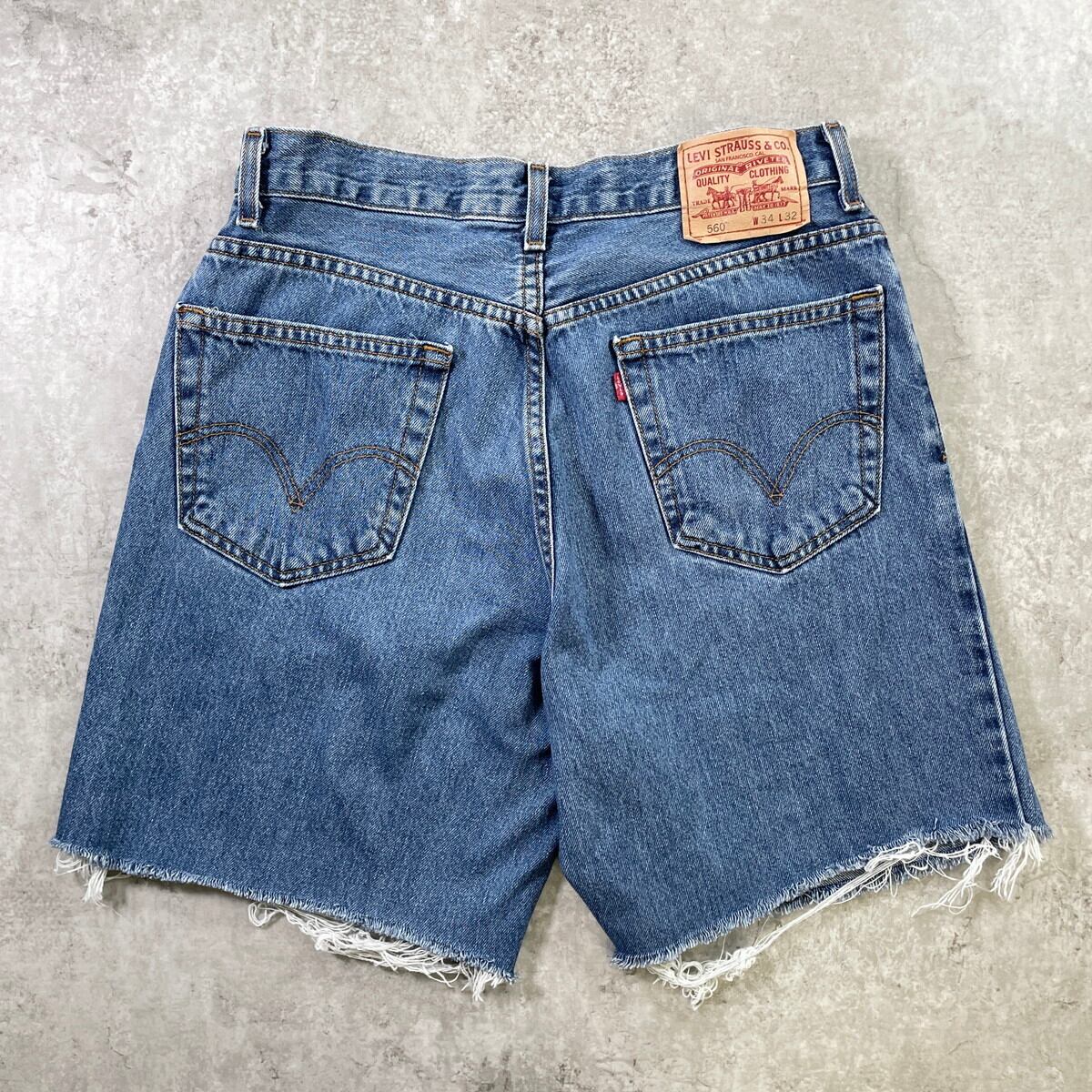 Levi's リーバイス 560 カットオフ デニムショートパンツ ショーツ