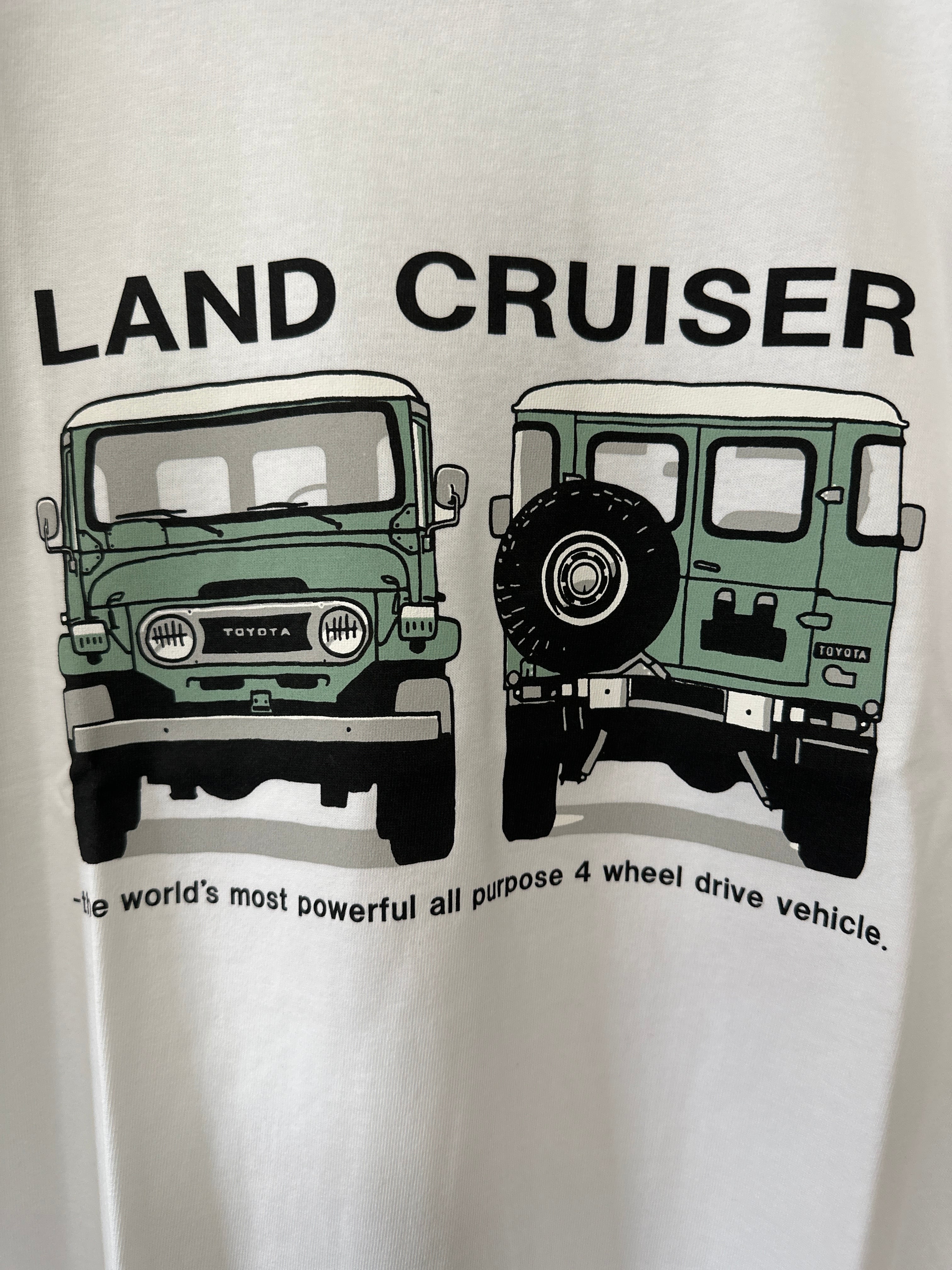 TOYOTA ランドクルーザー40 Tシャツ 白 | CLASSIC-FAB OFFROAD WEAR