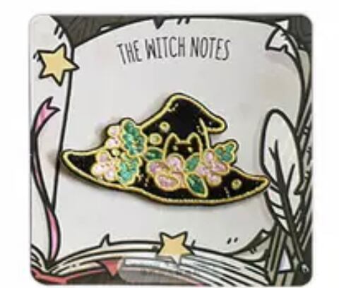 魔法の帽子猫アップリケ