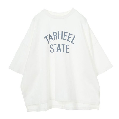 【STAR&STRIPE×MICA&DEAL】"TARHEEL STATE"ロゴピグメントバイオサイドスリットT-shirt