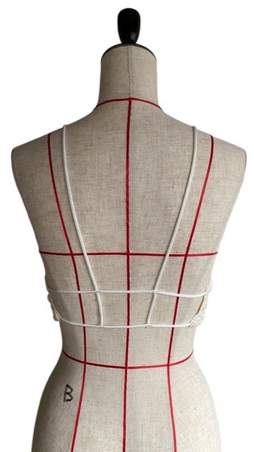 FUMIE=TANAKA フミエタナカ patch bustier F26S36（WHT）SIZE:1