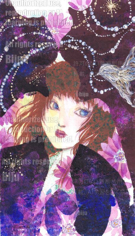 アクリル 一点物肉筆原画【巣ごもり】 Kawaii　Acryic ART アクリル 一点物肉筆原画【巣ごもり】 Kawaii Acryic ART アクリル