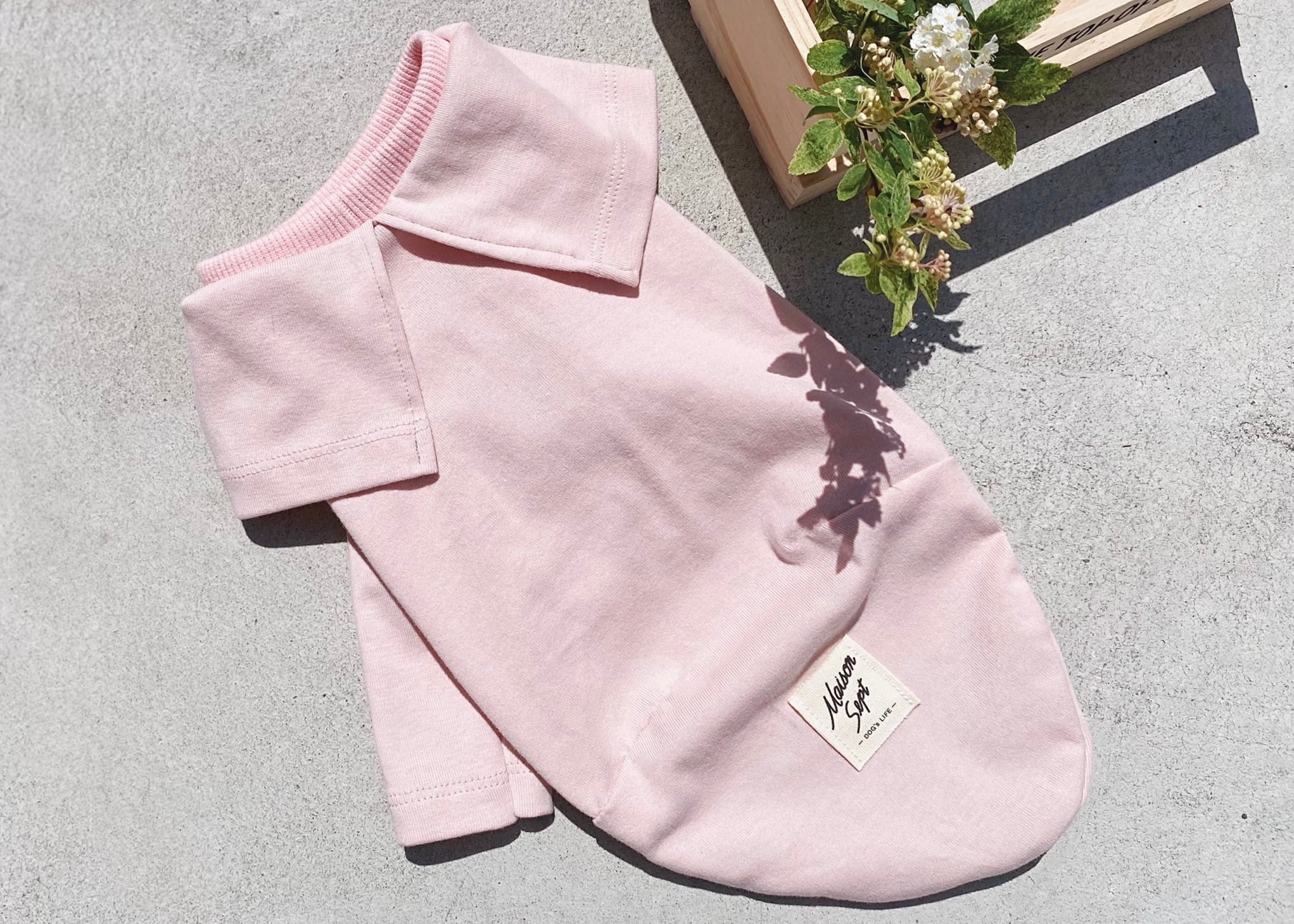 イタグレ服 ミニピン服 ベージュ花柄ボア dショッピング |犬服 秋 冬