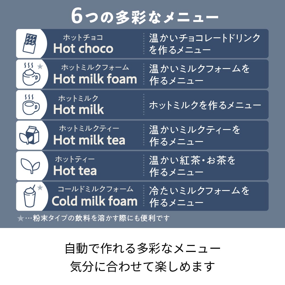レコルト ホットチョコ ＆ ミルクフォーマー / ナチュラルブラック RMT