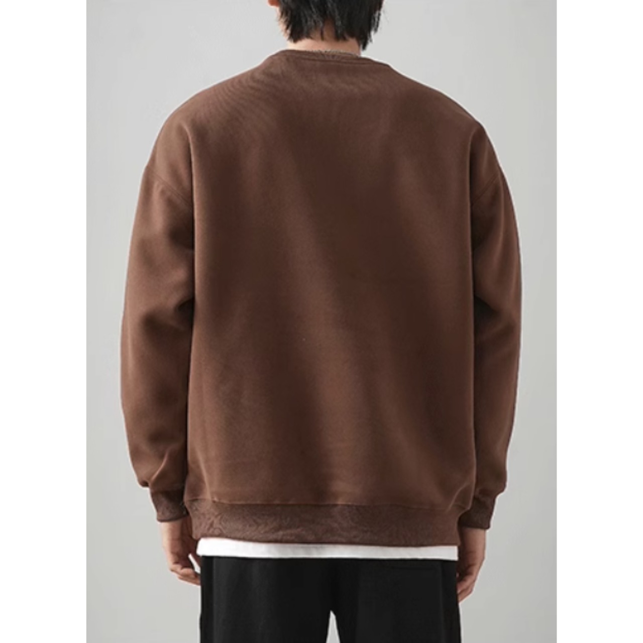 ラウンドネック スウェットシャツ af0209