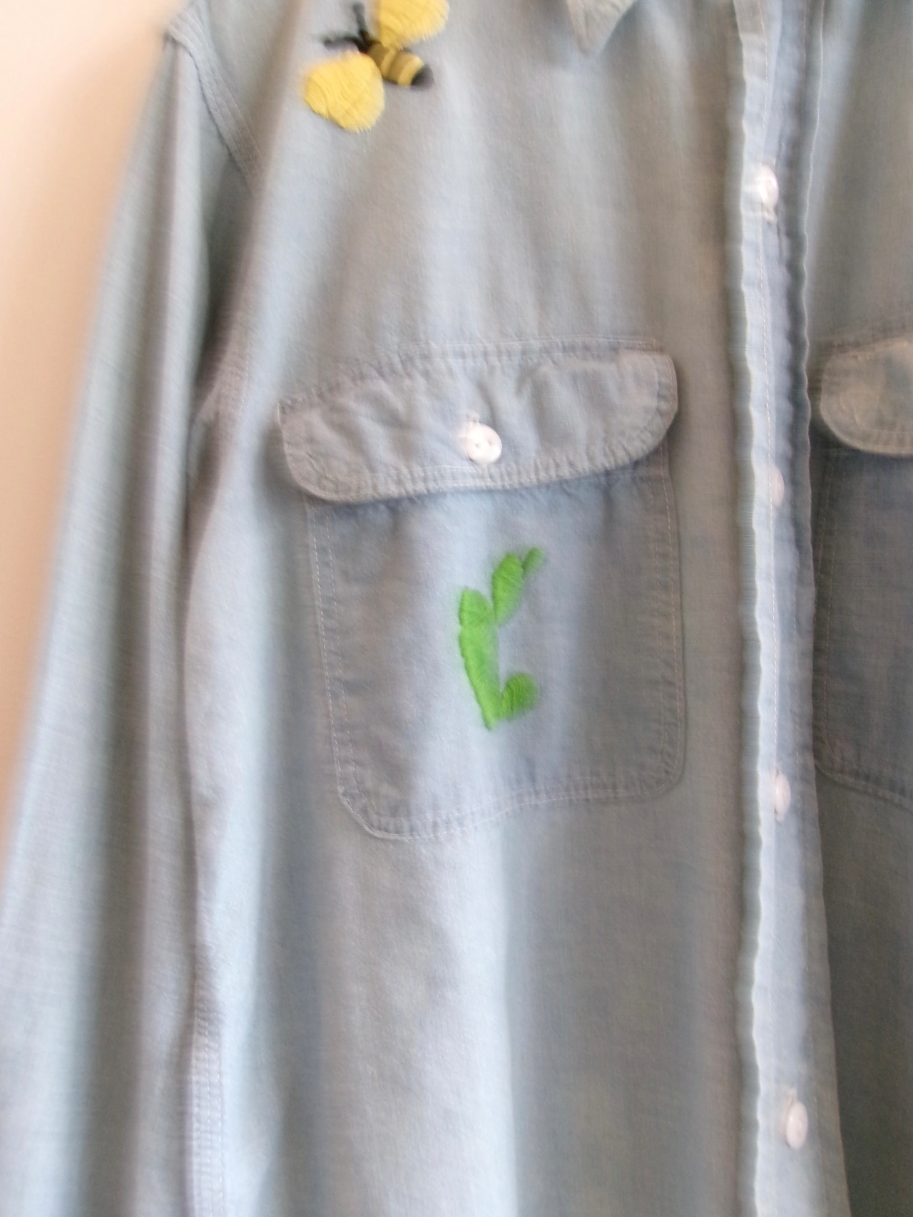 70’s Vintage “JC penny” Embroidery dungaree shirts
