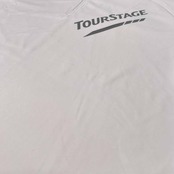 TOURSTAGE ツアーステージ ゴルフ ハイネック ハーフジップ 半袖 ドライ シャツ サイズ LL /メンズ/ホワイト