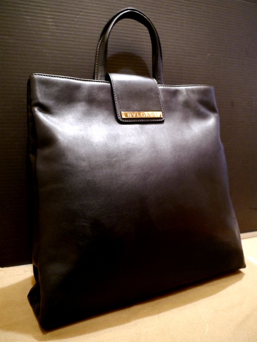 レア◆BVLGARI ブルガリ A4対応ビジネス可 レザー トート バッグ◆