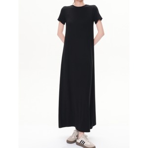 クルーネック セミフレアワンピース【XS-2XL】　RA3467