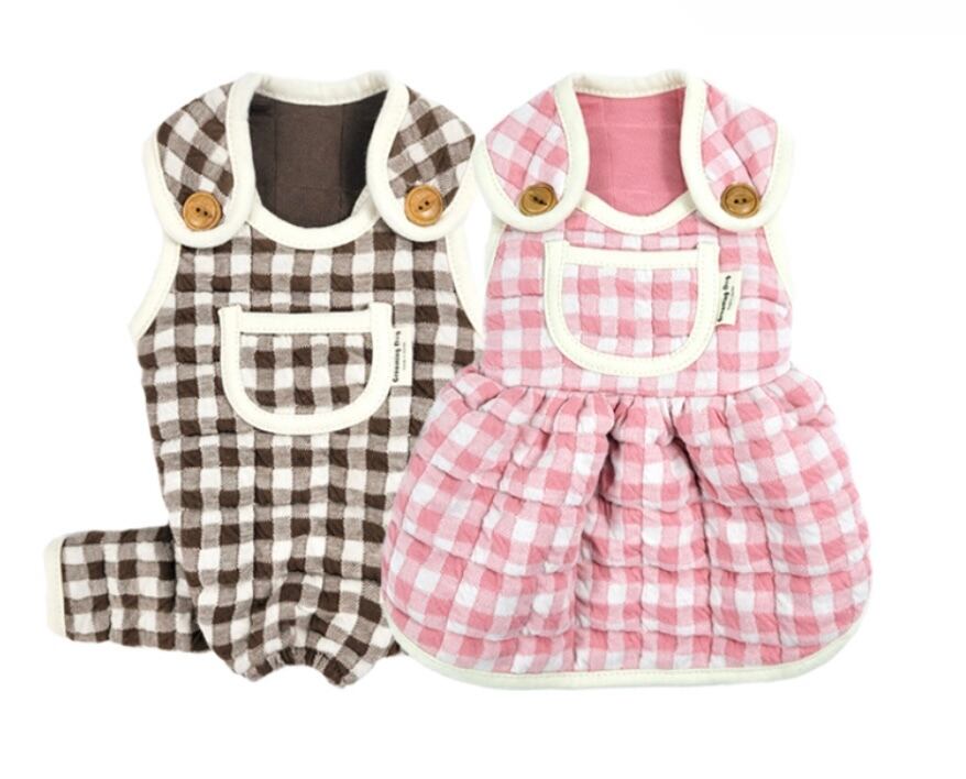 《予約》GD0029 チェックワンピース&ロンパース
