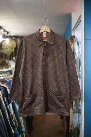 Euro pajama shirt “dark red all over patterned”