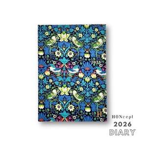 【2026ダイアリー】Diary LIBERTY（ダイアリー リバティ）Bird×Blue（鳥×青）