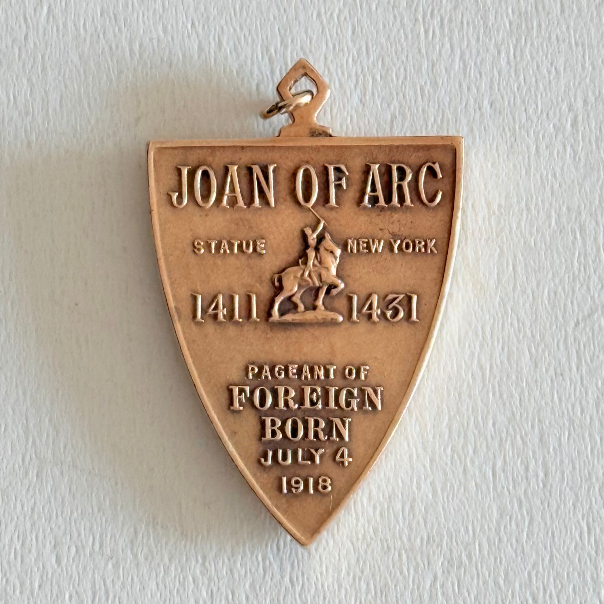 vintage tiffanyヴィンテージティファニー 1918 joan of arc statue