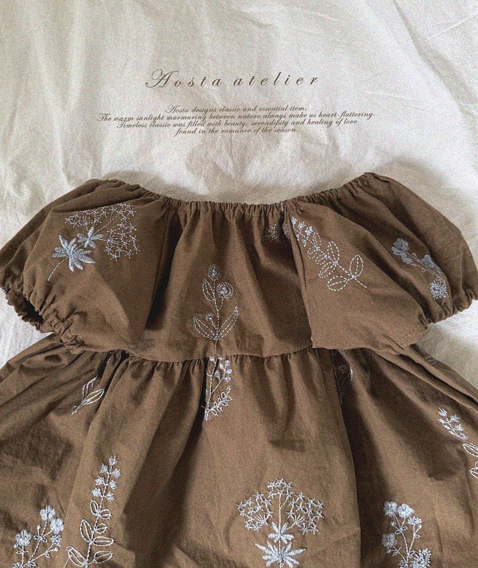 Apolina Maren 刺繍 ワンピース S ワンピース Apolina Maren Dress