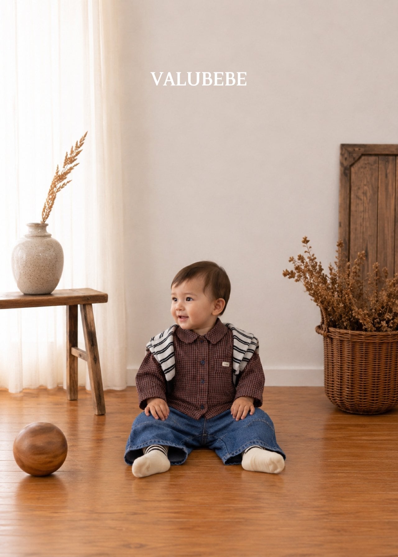 送料無料【予約】/ バンバンデニムパンツ /valubebe