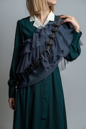 3way velour strap Black