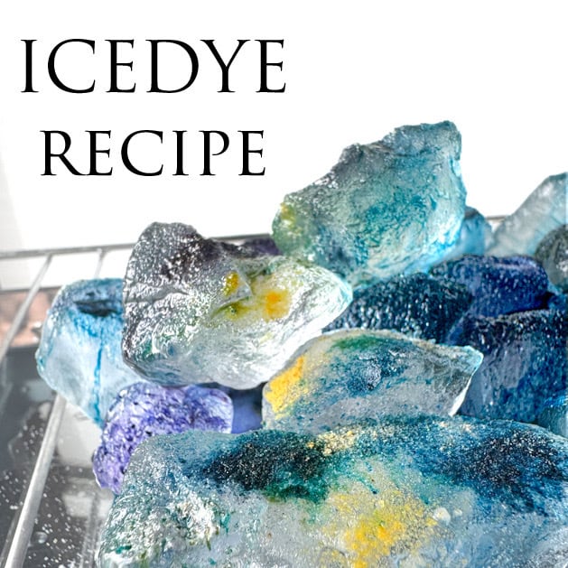 ◾️氷で染める ICEDYE recipe (アイスダイ)