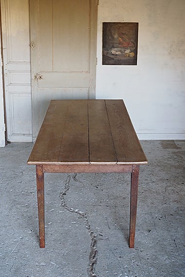 フレンチファーマーズテーブル-antique french oak table