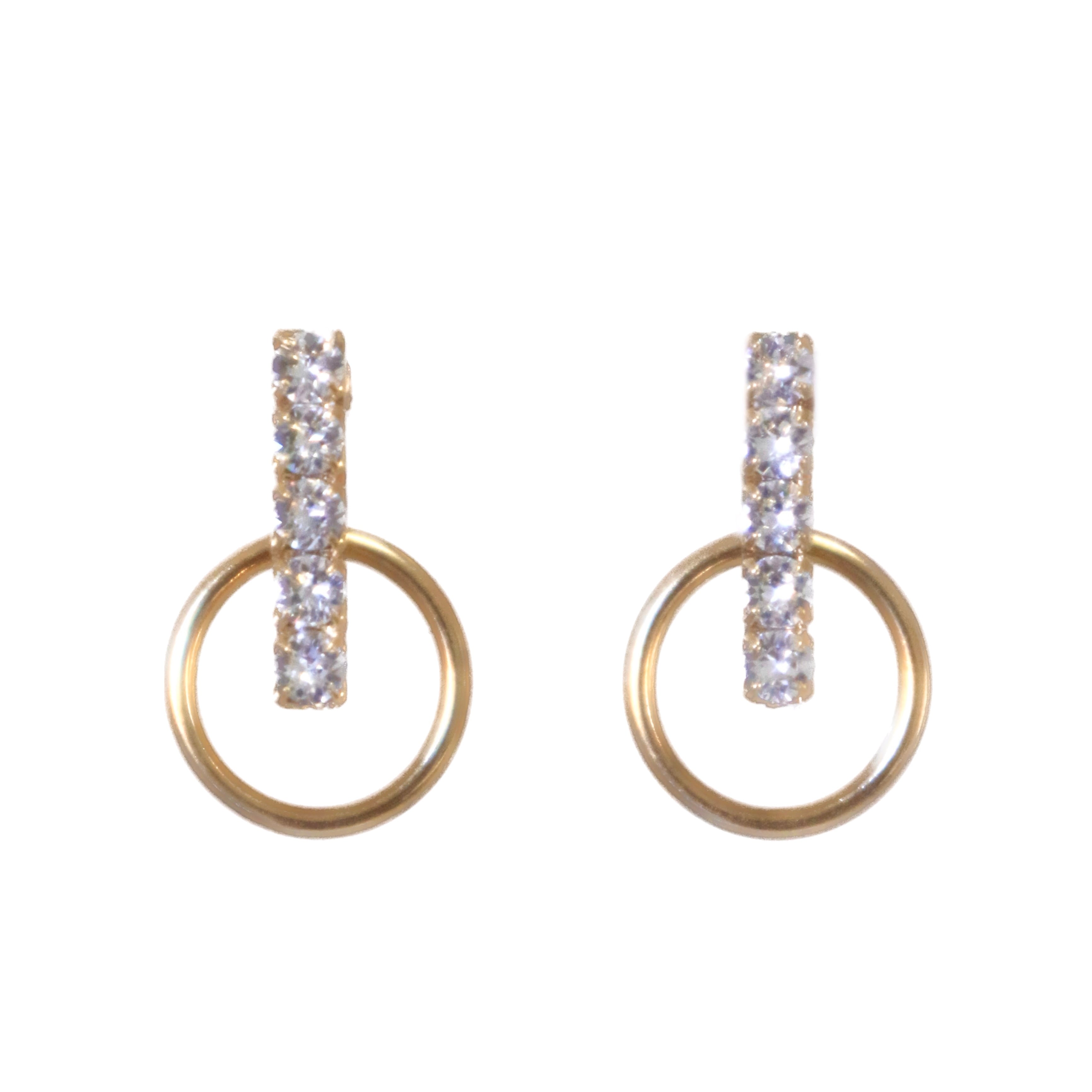 キラキラアクセサリー 人気の大ぶりビジューピアス アレルギー対応