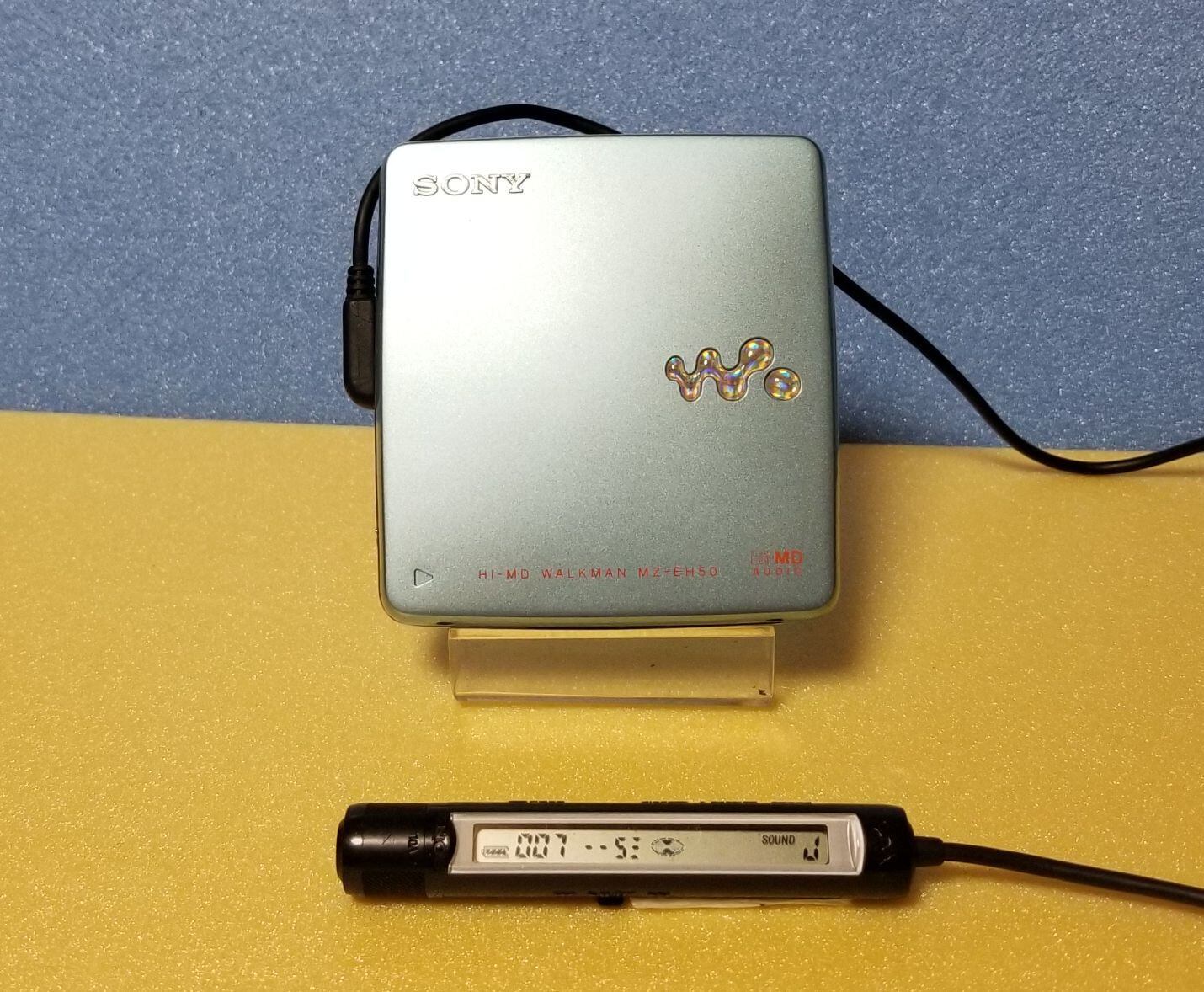 完動品　ソニー　Hi-MDポータブルМDプレイヤー　MZ-EH50　ガム電池付き 完動品 ソニー Hi-MDポータブルМDプレイヤー MZ-EH50 ガム電池