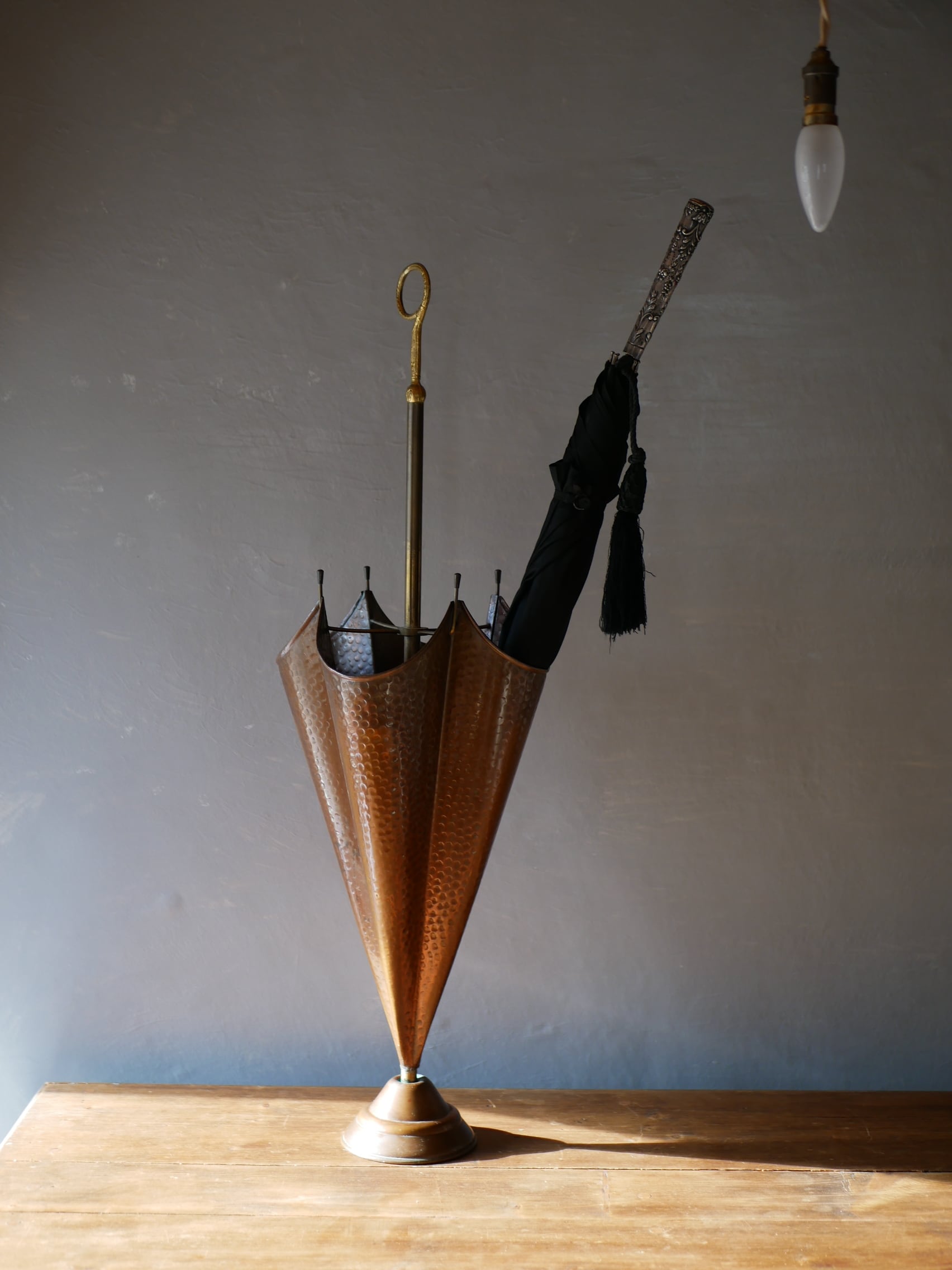 フランス アンティーク 傘立て ‎＊ アンティーク 真鍮 ジャグ 石炭入れ