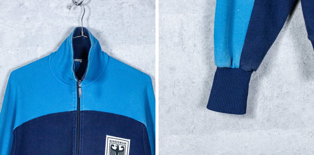 再入荷！ドイツ軍トレーニングジムトラック ジャケット ブルー XL | 風