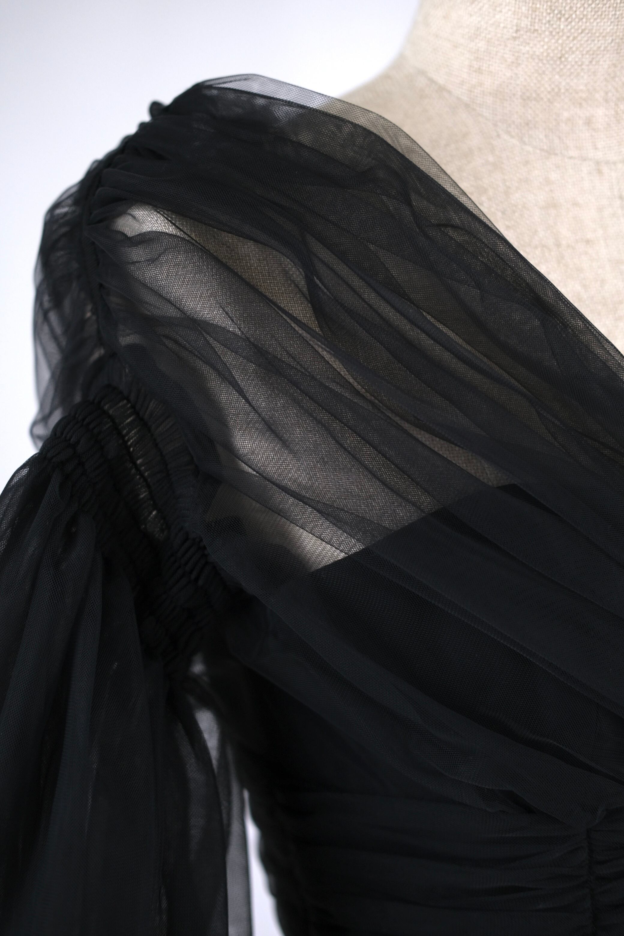 FETICO MUTTON SLEEVE TULLE BLOUSE サイズ2 | www.jarussi.com.br