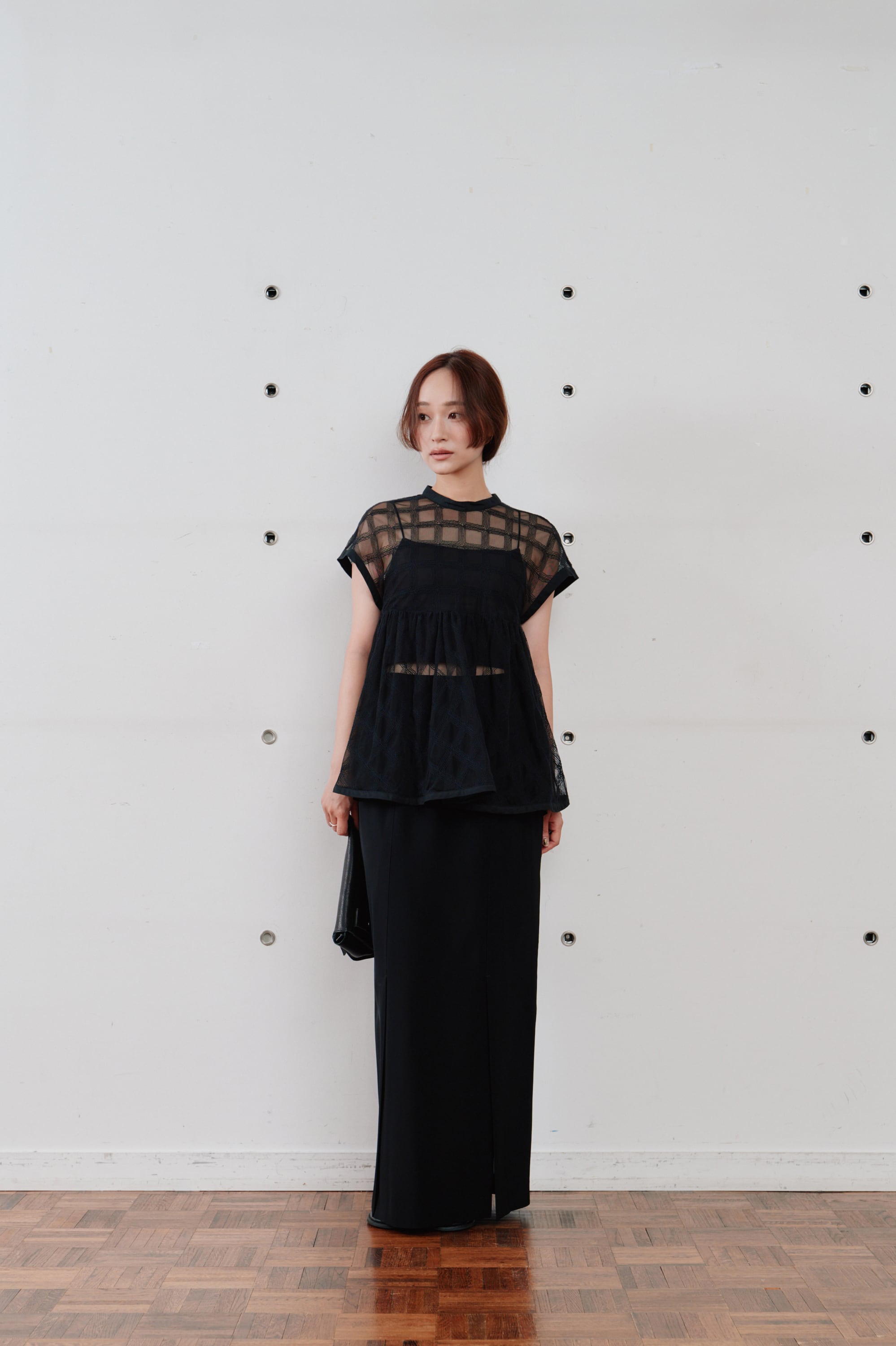 Hella sheer pencil skirt シアーペンシルスカート Black | planet3rd