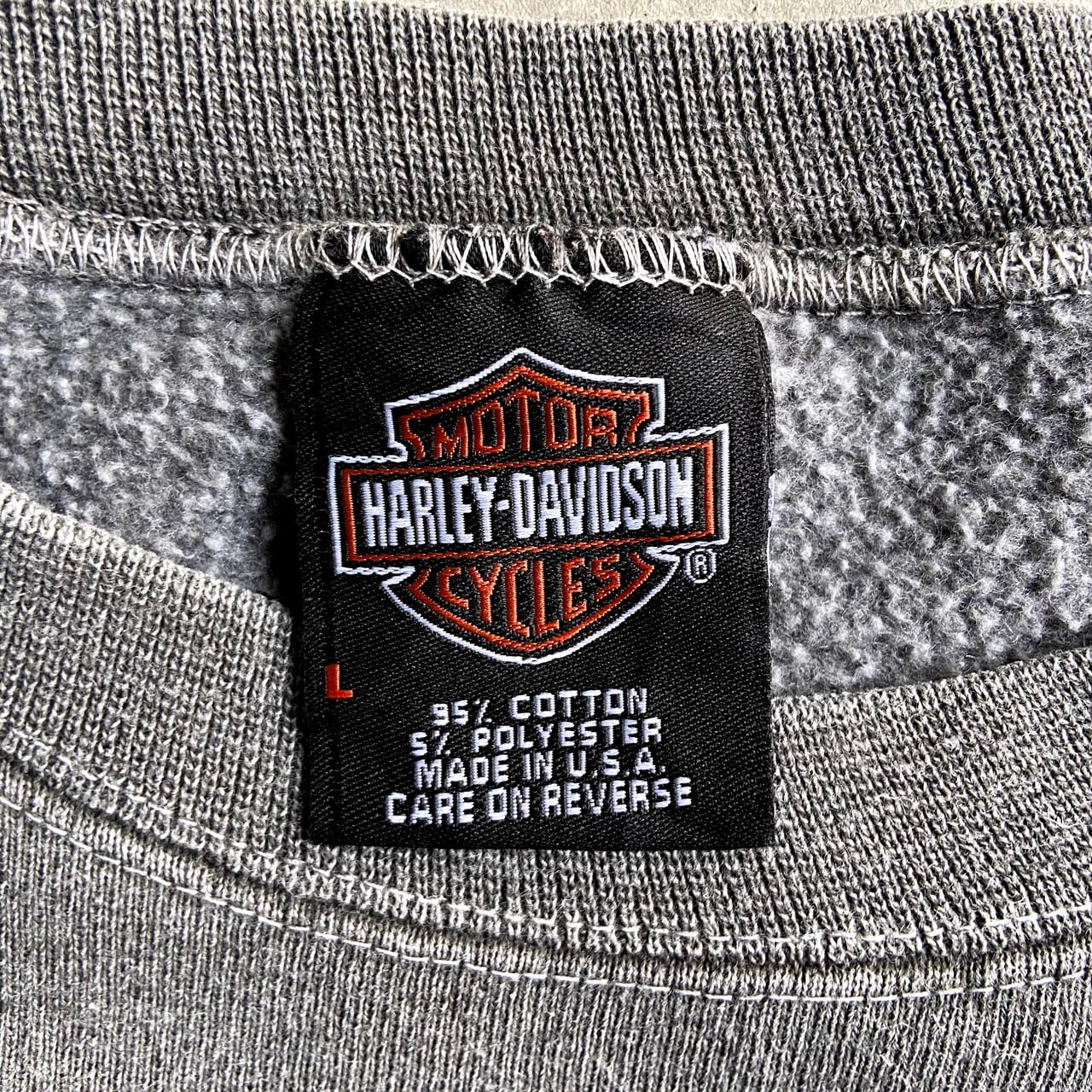 90年代 USA製 Harley-Davidson ハーレーダビッドソン ロゴ刺繍
