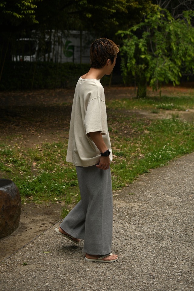 KAPTAIN SUNSHINE / Washi Tenjiku Boatneck Half-sleeve Tee (ASH GRAY)