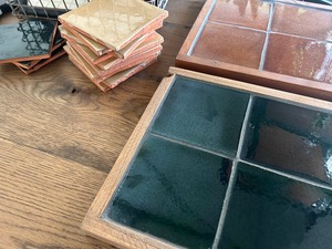 Mexican tile : deep green