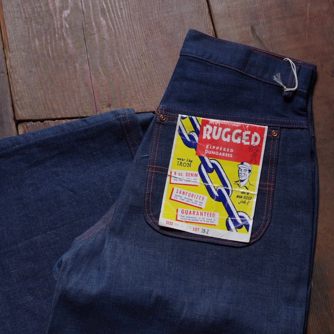 1950-60’s RUGGED Denim Pants / NOS / ラギッド デニムパンツ / デットストック