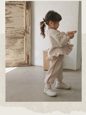 韓国子供服 / 26winter / puella FLO / オリーブパンツ / キッズ / 冬服 *90~140*