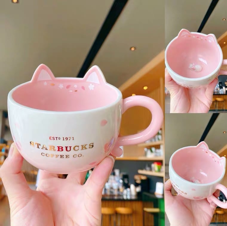 グラス/カップスターバックス 韓国限定 猫 マグカップ - グラス/カップ