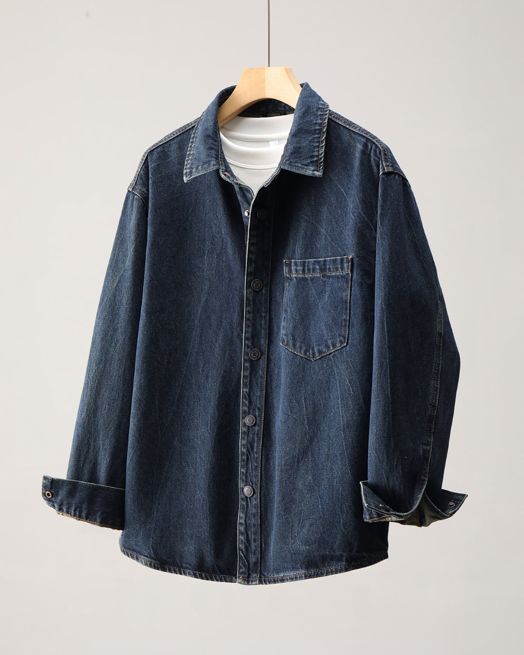 ミニマル デニムシャツ A0188