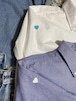 OXFORD R.SLDR “HEART” LOOSE B.DOWN LONG SLEEVE SHIRTS