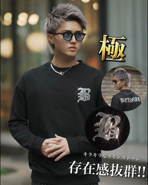 RHINE STONE SWEAT【BB24505】