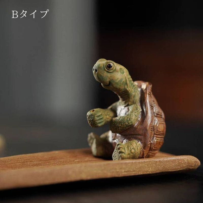 亀 香立て 置物 風水 お香立て インセンスホルダー 卓上置物 かめ
