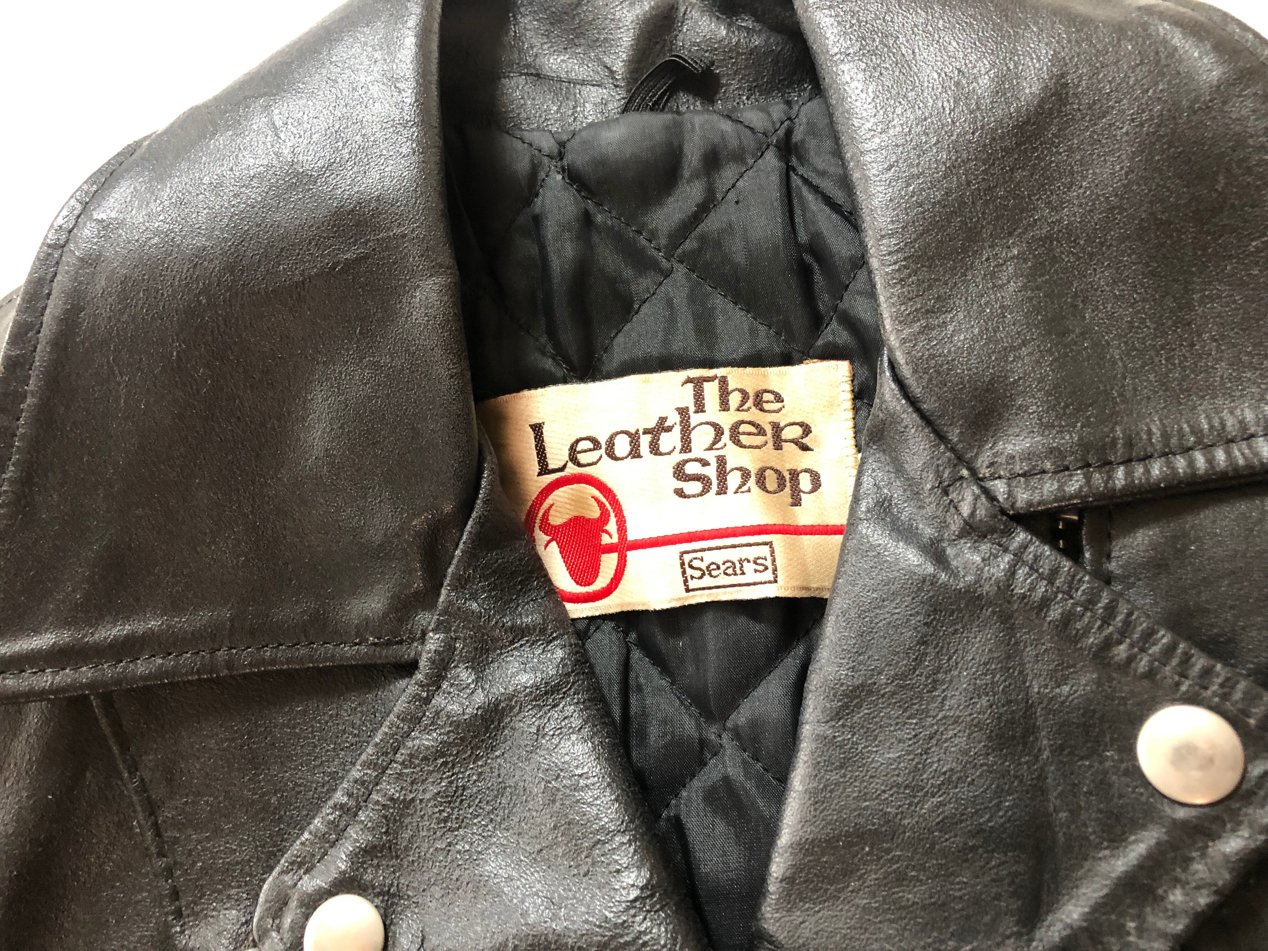 70年代 シアーズ Sears THE LEARHER SHOP レザージャケット メンズL ヴィンテージ /eaa109201645cm商品名