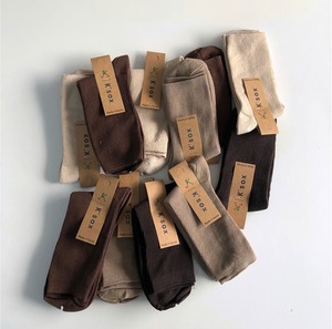 basic cotton socks【 5color 】