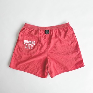 BIWAKO CITY / NYLON SHORTS / CORAL