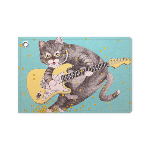 猫とギター パスケース