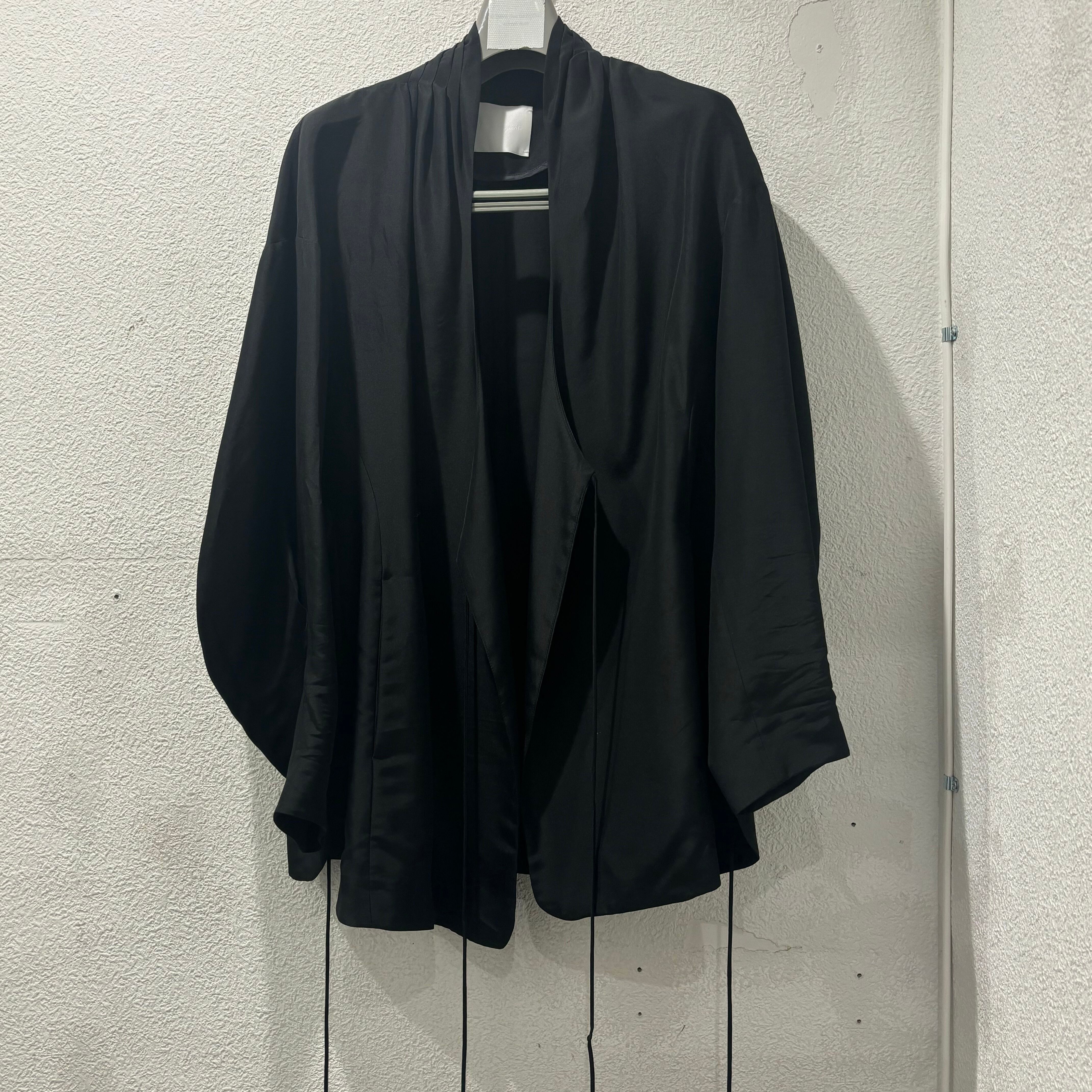 Mame Kurogouchi マメクロゴウチ Silk Habutae Double Breasted Jacket 