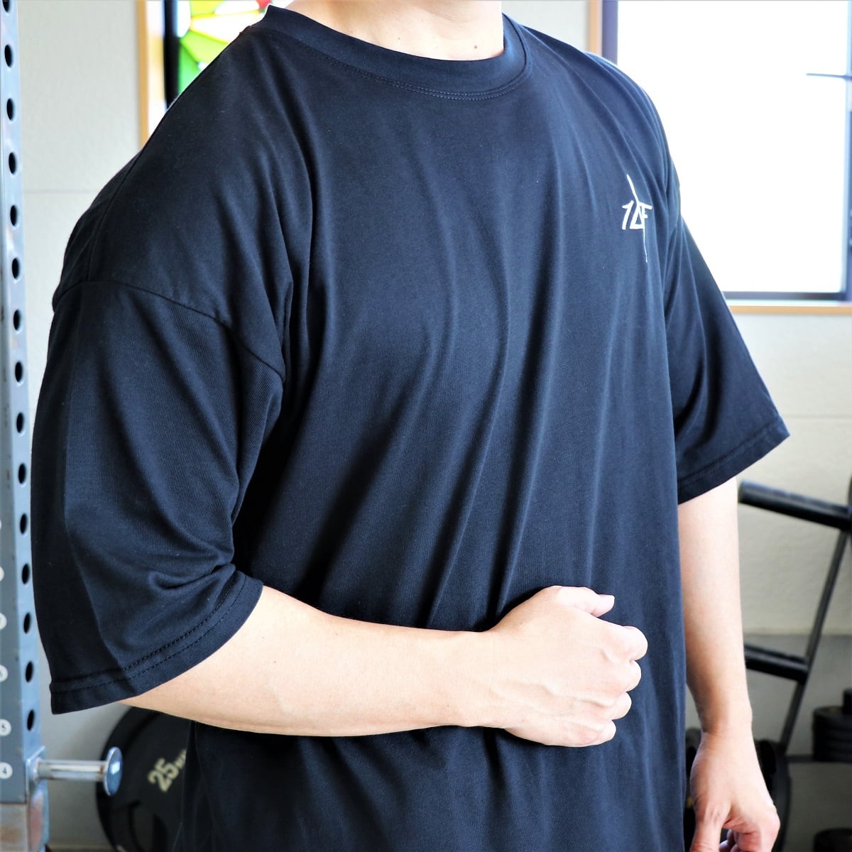 10FIT TE-02 Tシャツ ジムウェア トレーニング 筋トレ 黒 T-shirt