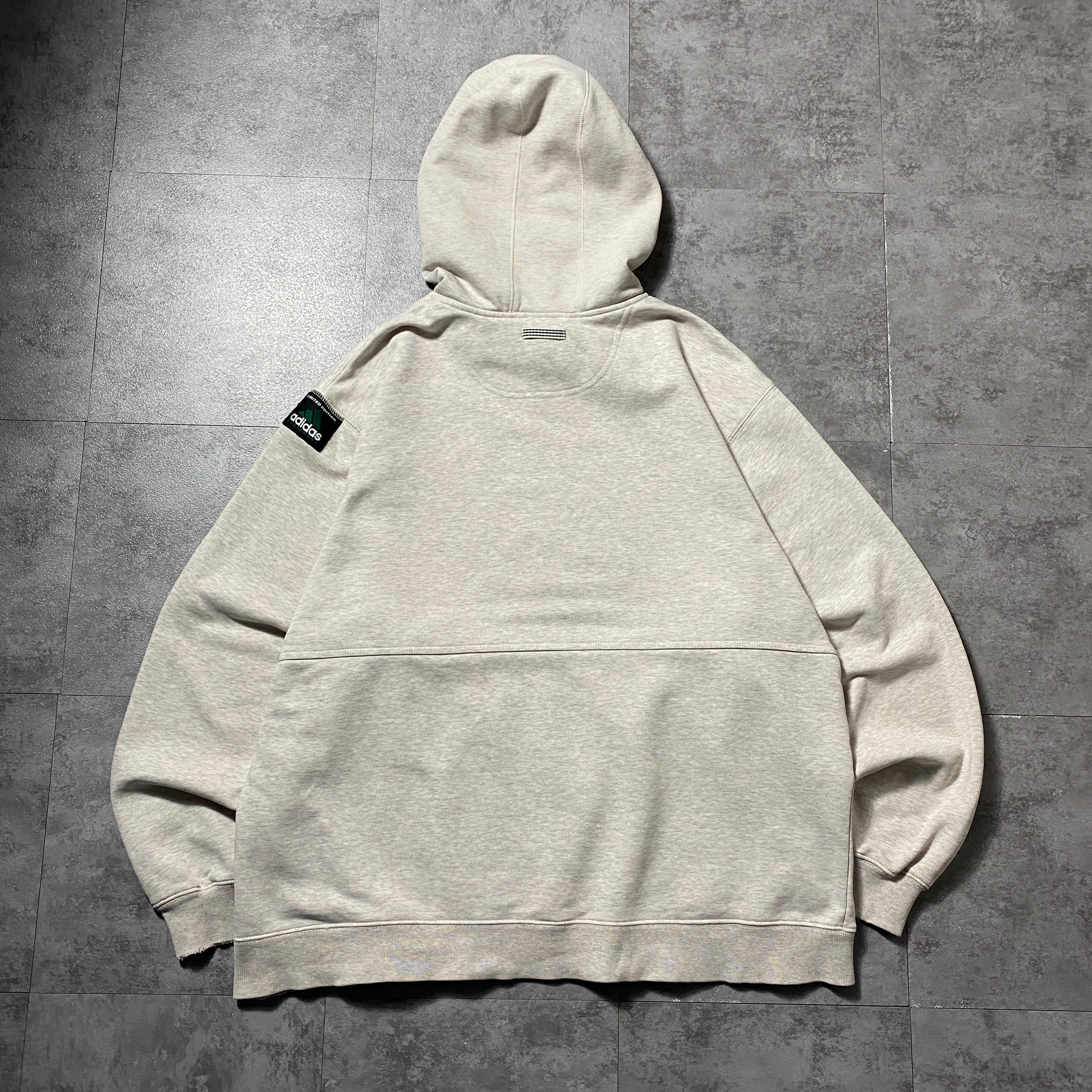 90s  EQUIPMENT スウェットパーカー エキップメント 90's adidas equipment アディダス エキップメント 刺繍パフォーマンス