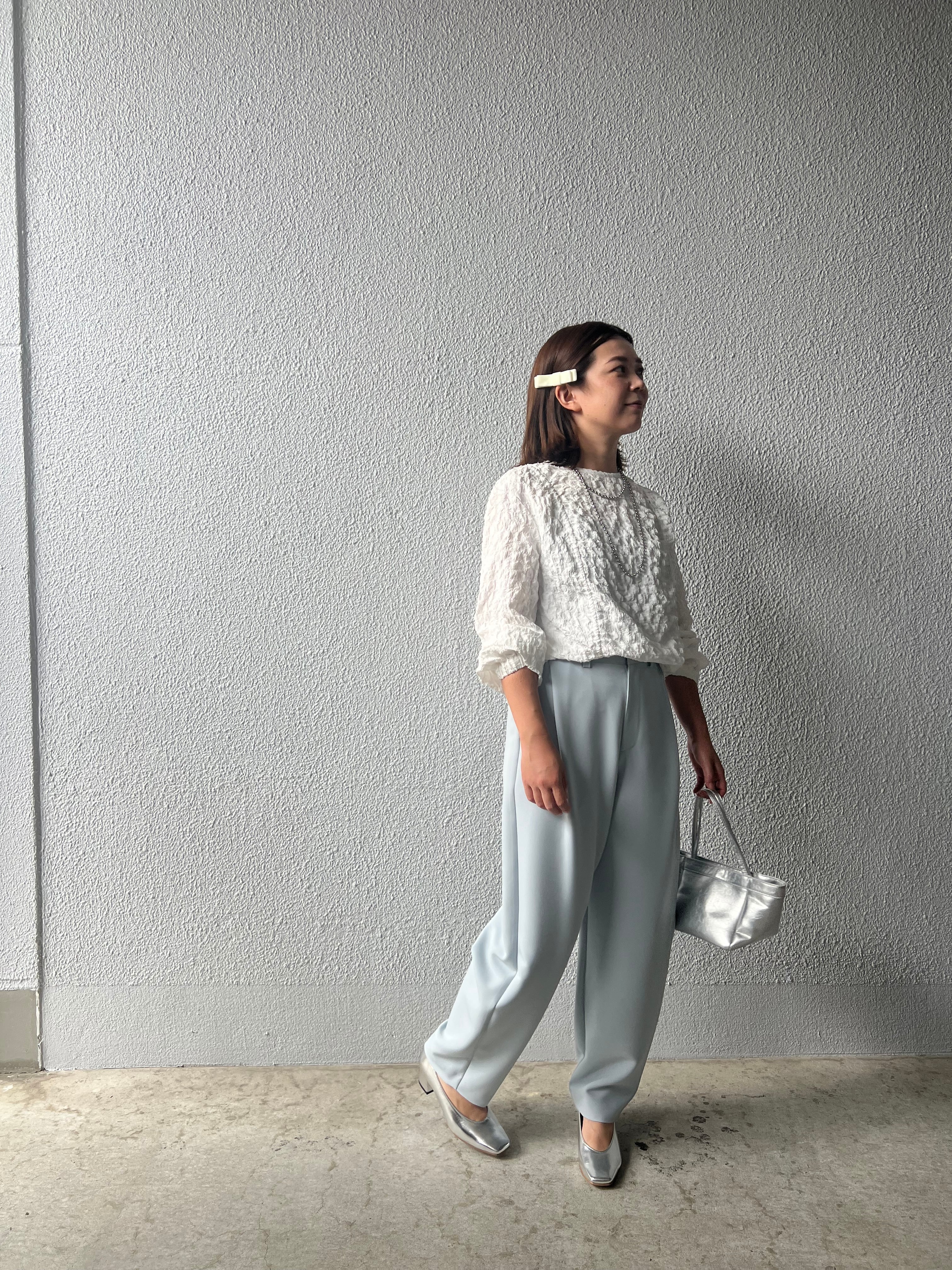 【PASSIONE】タック入りカーブパンツ 516601