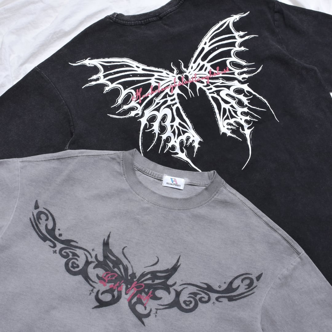 WASH BUTTERFLY BIG Tシャツ | VOLCAN&APHRODITE 公式通販