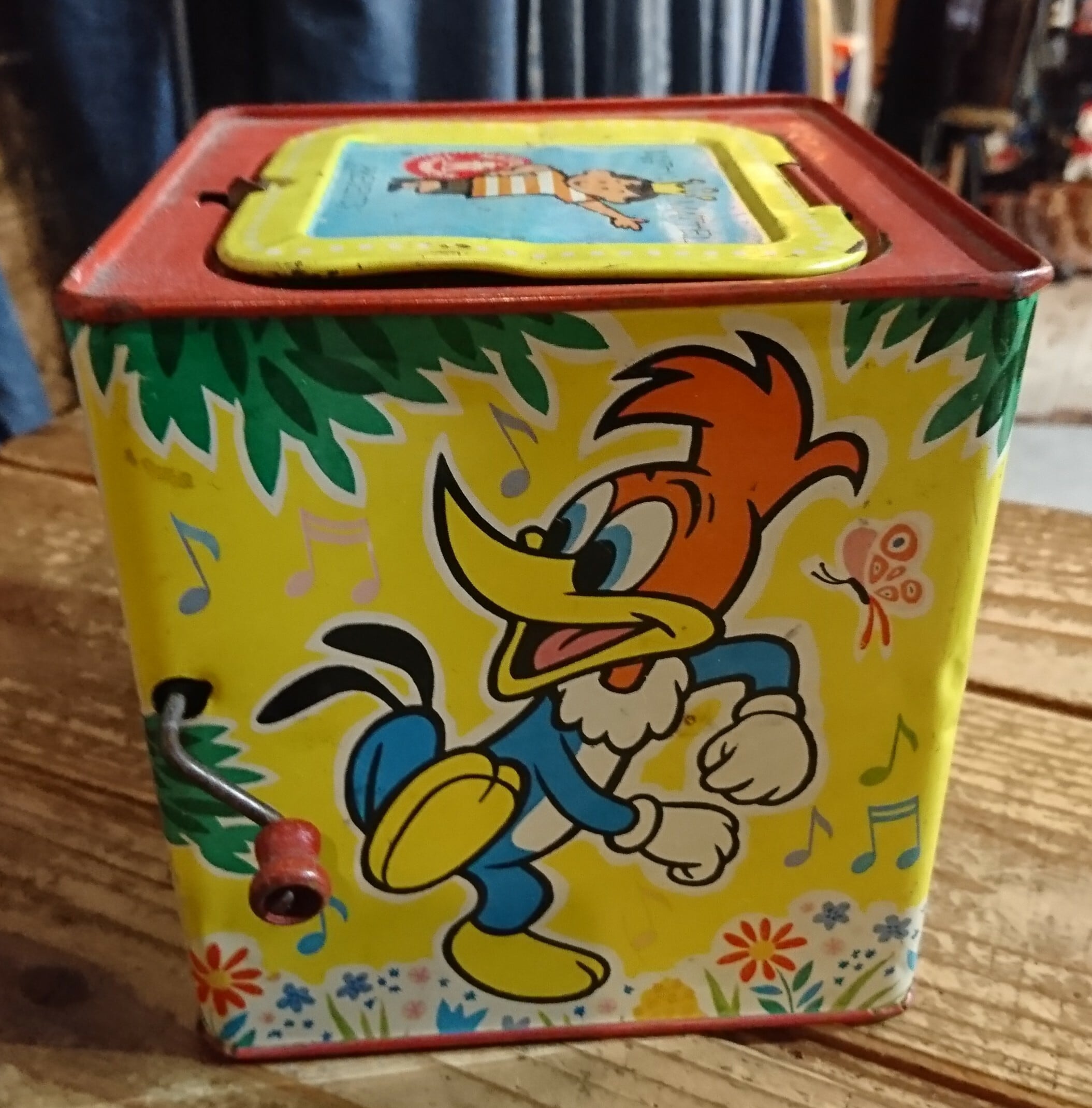 60s vintage woodpecker jack in the box ヴィンテージ ウッドペッカー