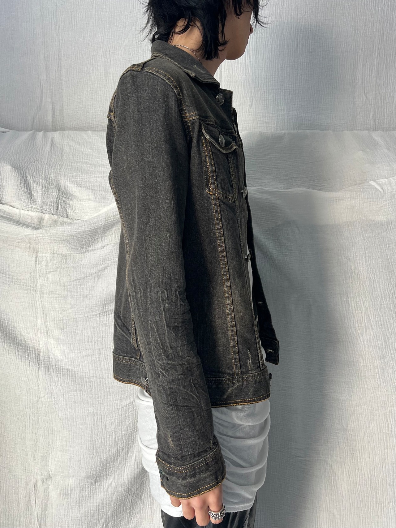 "PUMOR" Studs Denim Jacket